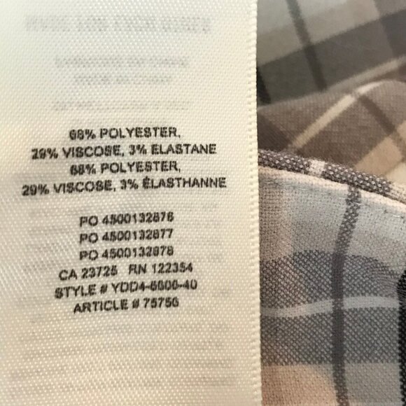 Aritzia Wilfred Plaid High Waisted With Belt Dress Pants Size 8 - Picture 8 of 9